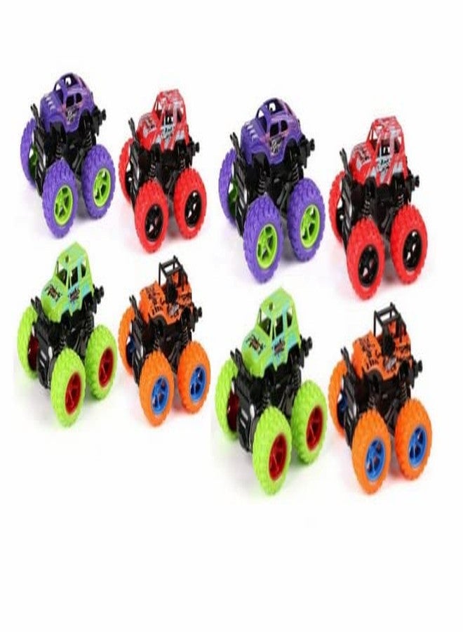 BRIJBAZAAR Mini Monster Trucks Friction Powered Cars for Kids, Toddler Toys Inertia Car Toys Pack 8 - Image 1